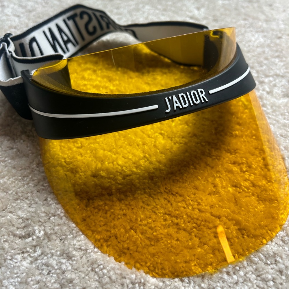 Dior yellow visor